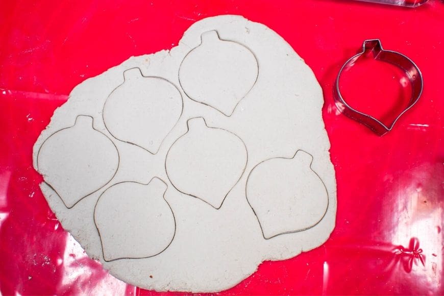 air dying clay decorations in progress