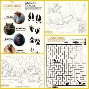 Lion King Activity Pack Printable