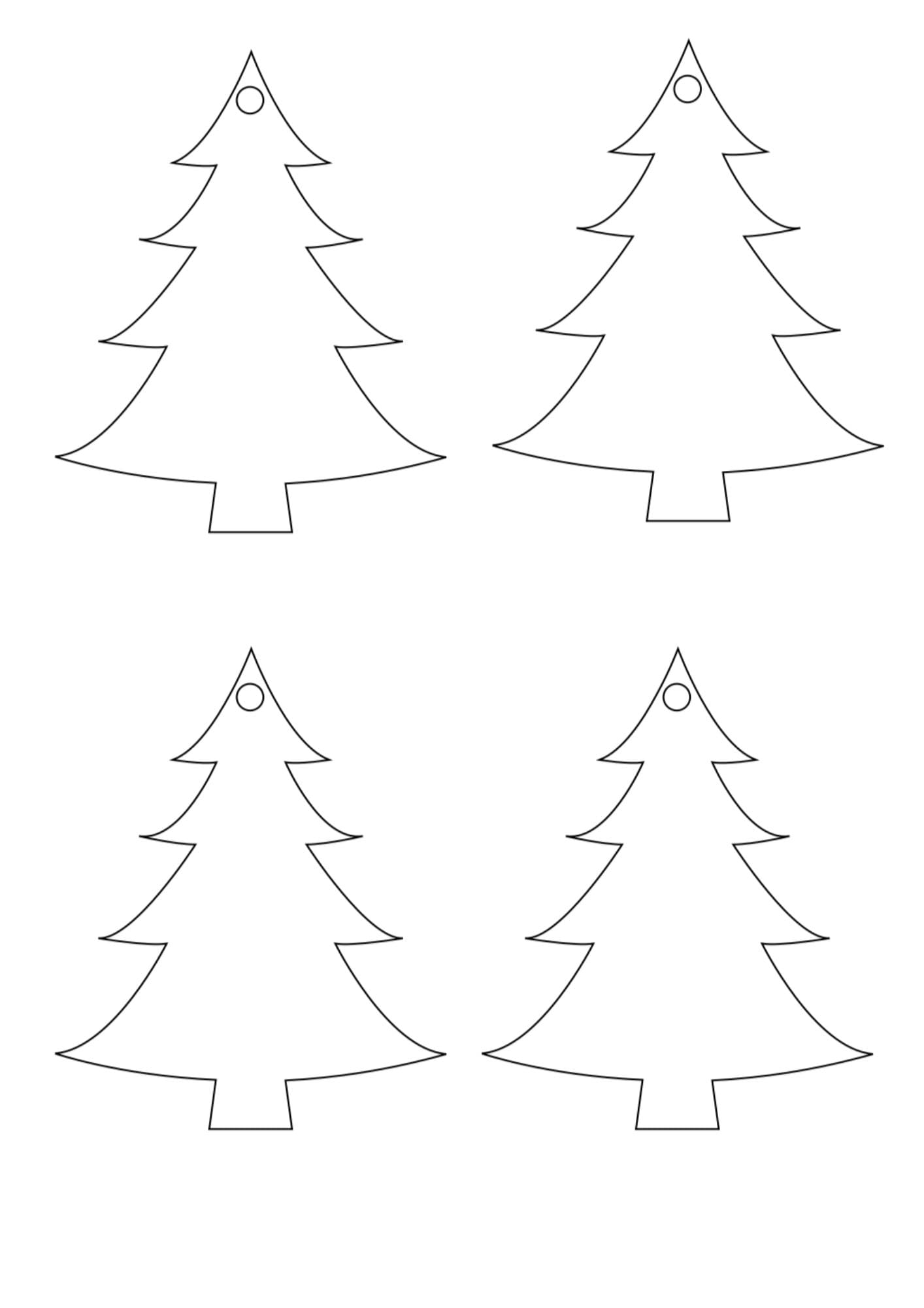 Paper Tree Decoration Template