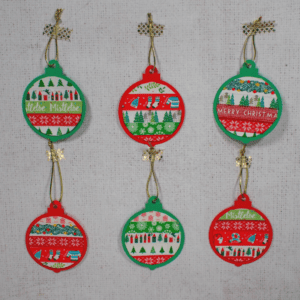 Template for Washi Tape Baubles