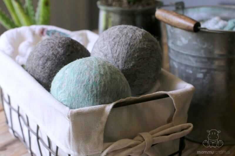 Homemade dryer balls