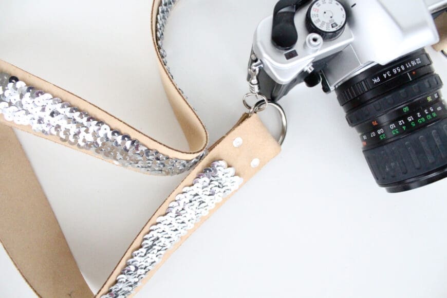 Now sew camera strap
