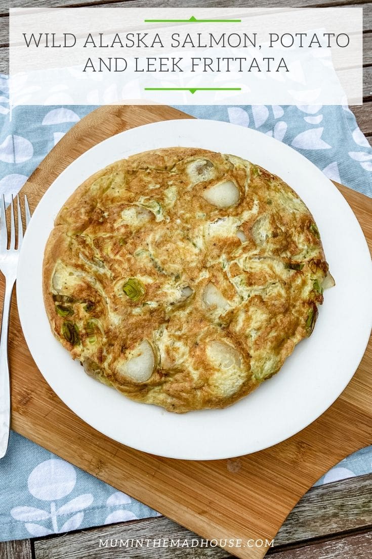 Wild Alaska Salmon, Potato and Leek Frittata