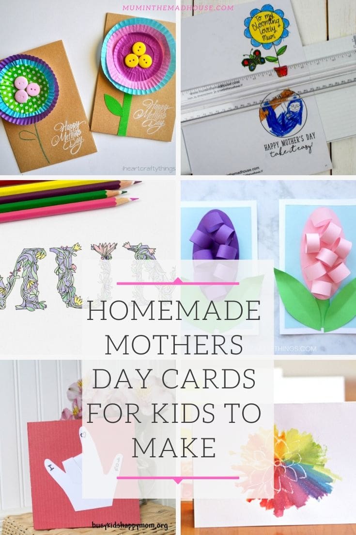 There is nothing nicer than a homemade Mothers Day card, especially ones made by your kids. I am a huge fan of homemade mother's day cards made by my boys and I have pictures of all the ones they have made during the years.