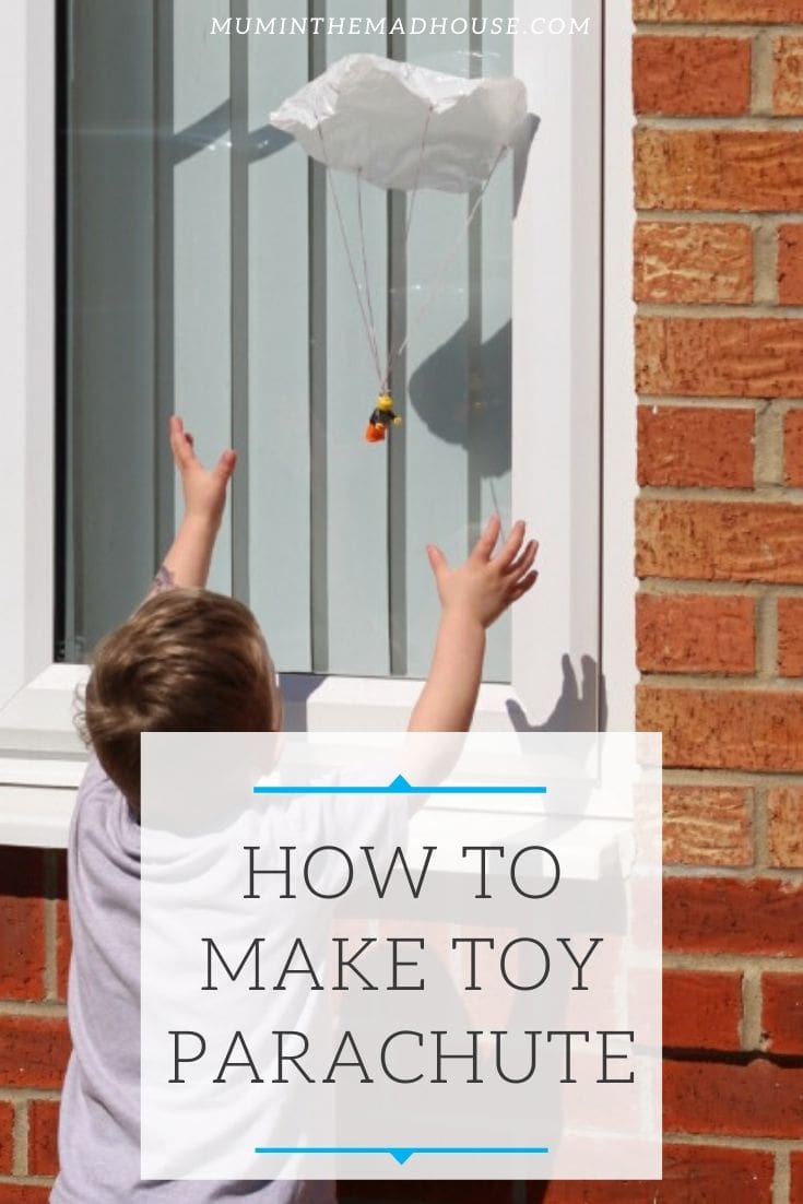 This DIY toy parachute is simple enough to make with your children but also so engaging it will create hours of fun and is a cool kids science activity