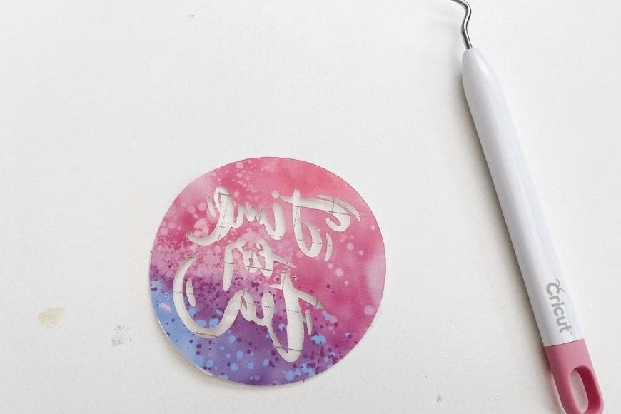 Weeding DIY Coasters Using Cricut Infusible Ink
