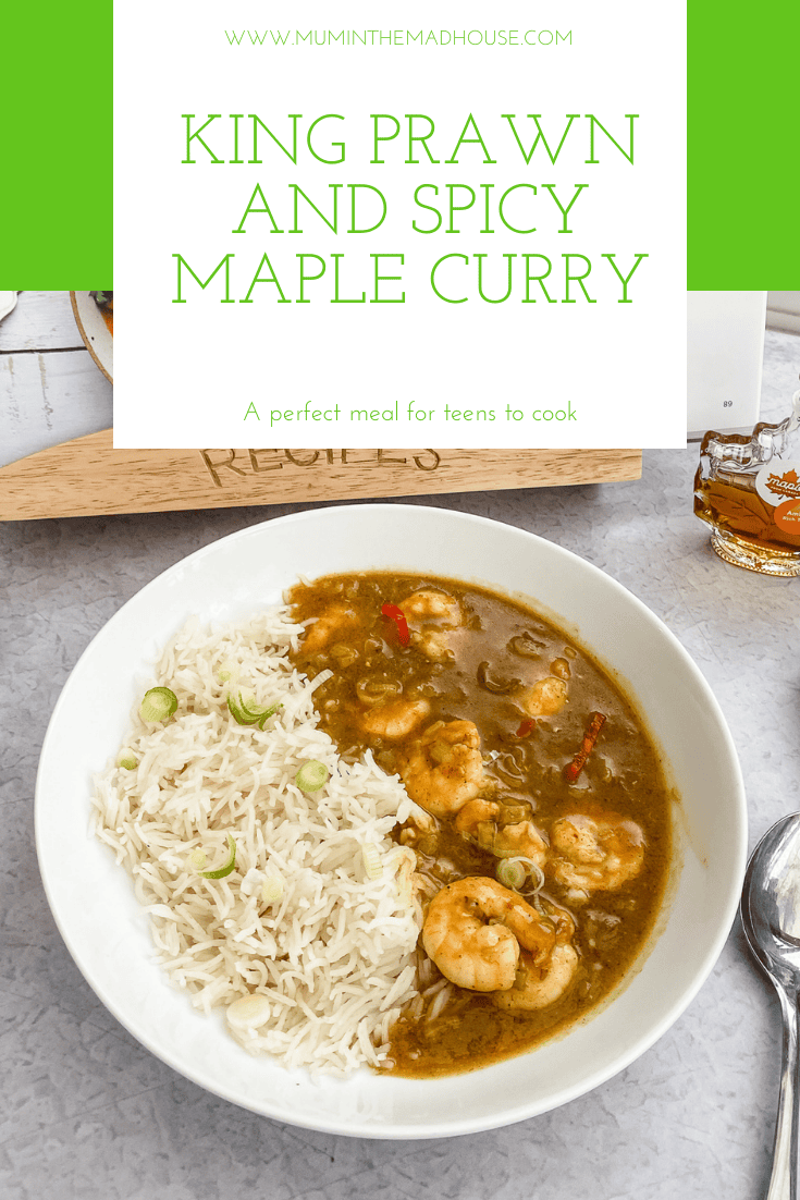 This King Prawn and Spicy Maple Curry is simple to make, tastes as good as it look and has a delicious depth of flavour. 