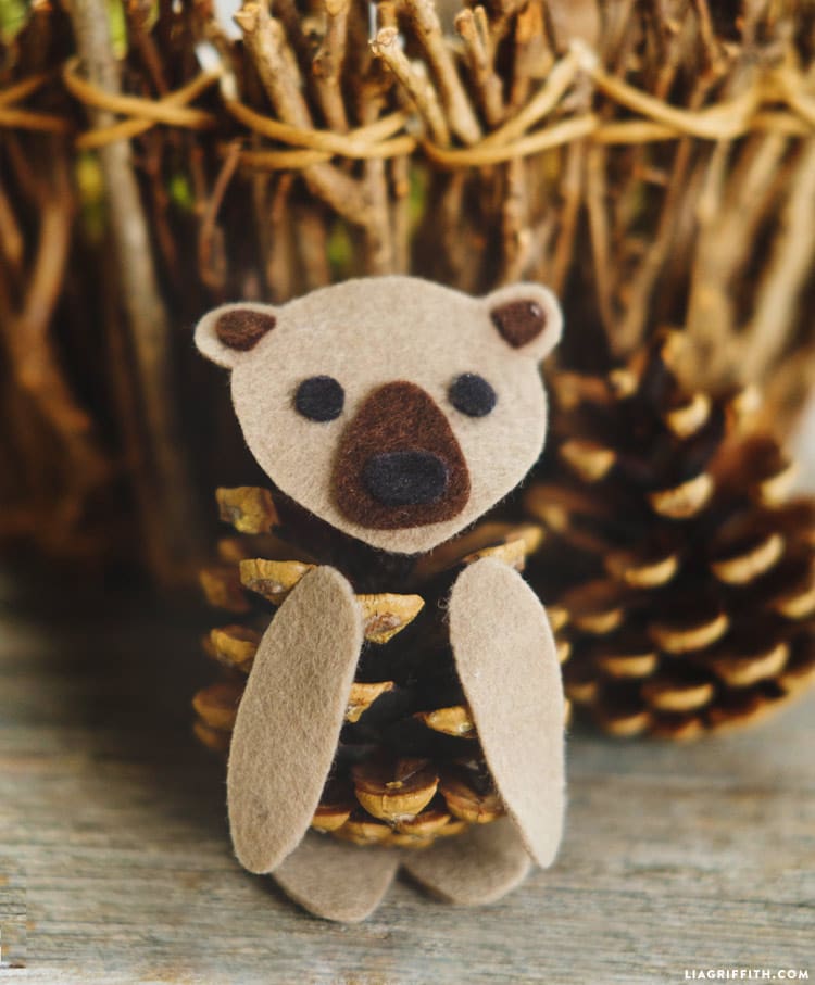 Felt Pinecone Bears