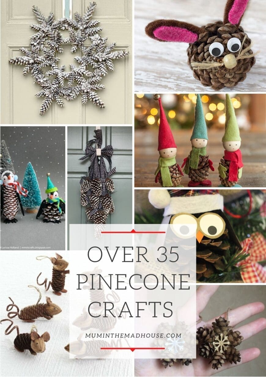 We love crafting with pinecones. There is something magical about nature crafts and bringing nature into your home. Plus we always have loads of pinecones as the boys always seem to find Autumn treasures, so pinecone crafts for the win!