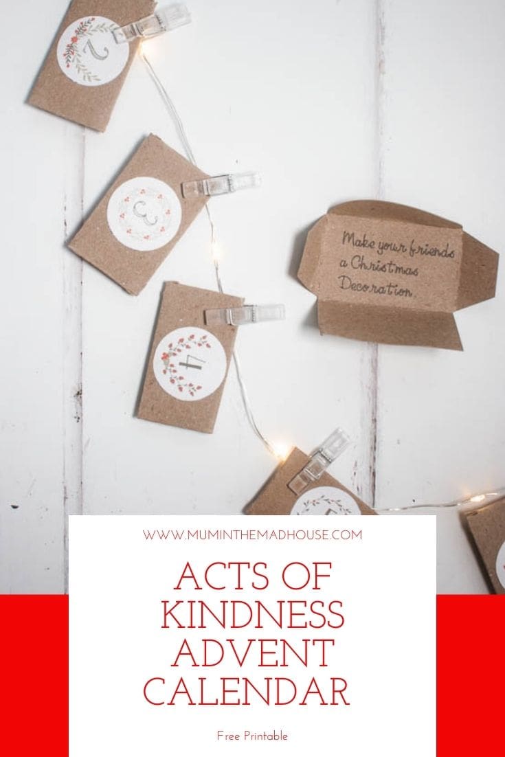 Download this delightful Acts of Kindness Advent Calendar and spread some cheer in the build up to Christmas with these random acts of kindness