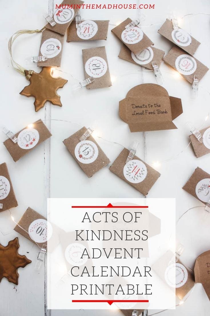 Download this delightful Acts of Kindness Advent Calendar and spread some cheer in the build up to Christmas with these random acts of kindness