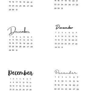 Advent Printable for Jar Candles