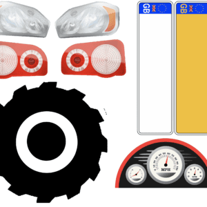Tractor Printables for Cardboard Tractor