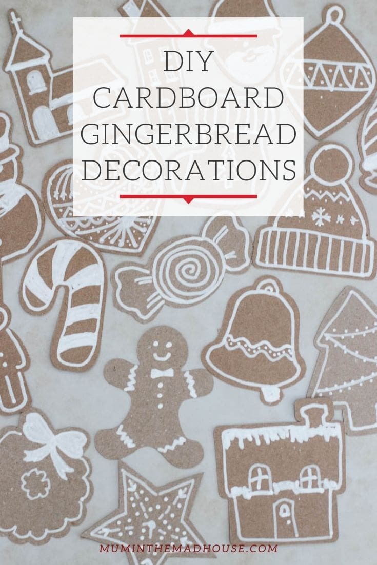 Add some homemade wonder to your tree with our DIY Cardboard Gingerbread Ornaments or you could use them as homemade Gift Tags for your presents this Christmas