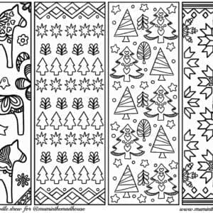 Christmas Bookmark Printable