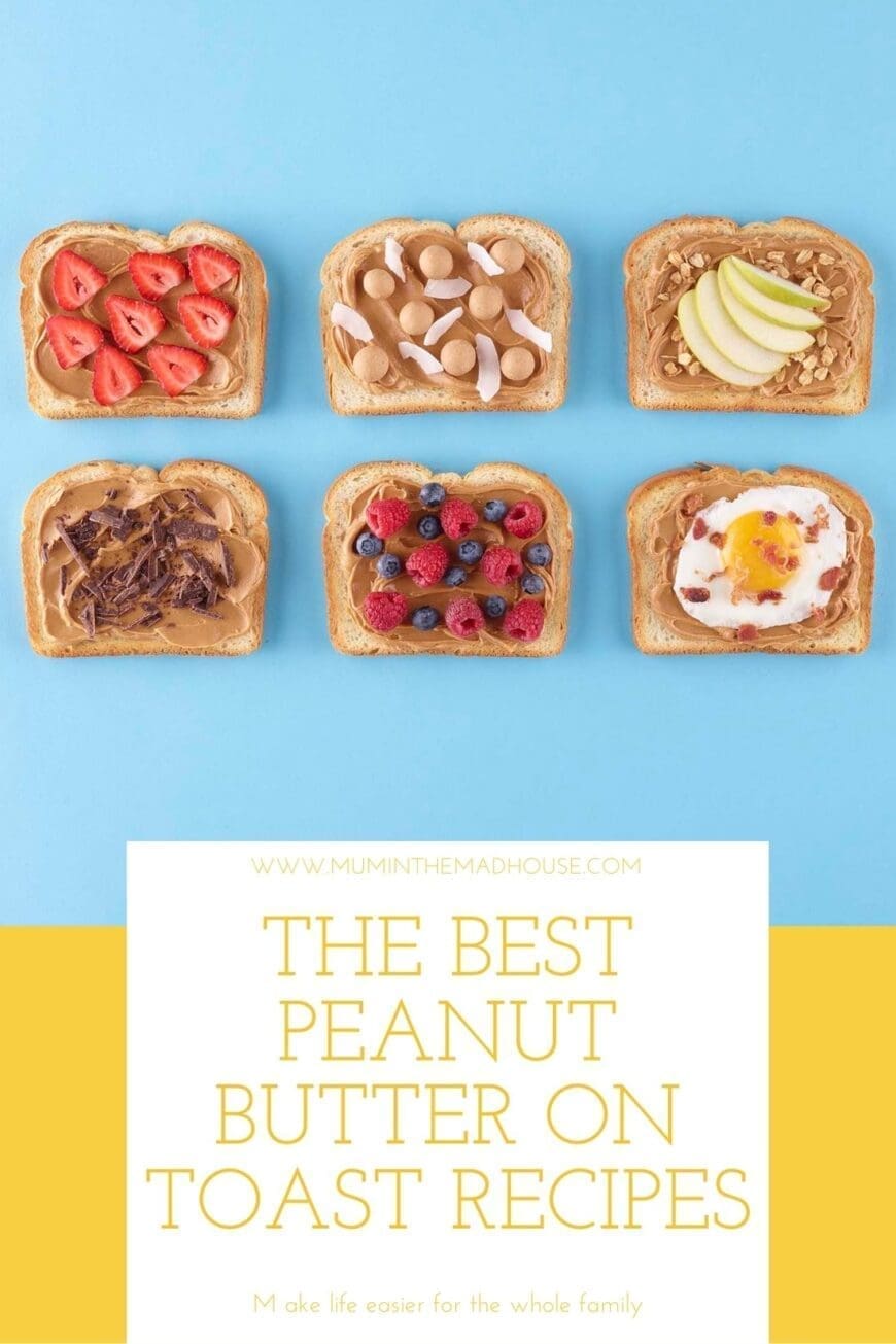 These peanut butter on toast recipes are perfect for a nutritious snack and they taste delicious. They really are the best you will find.