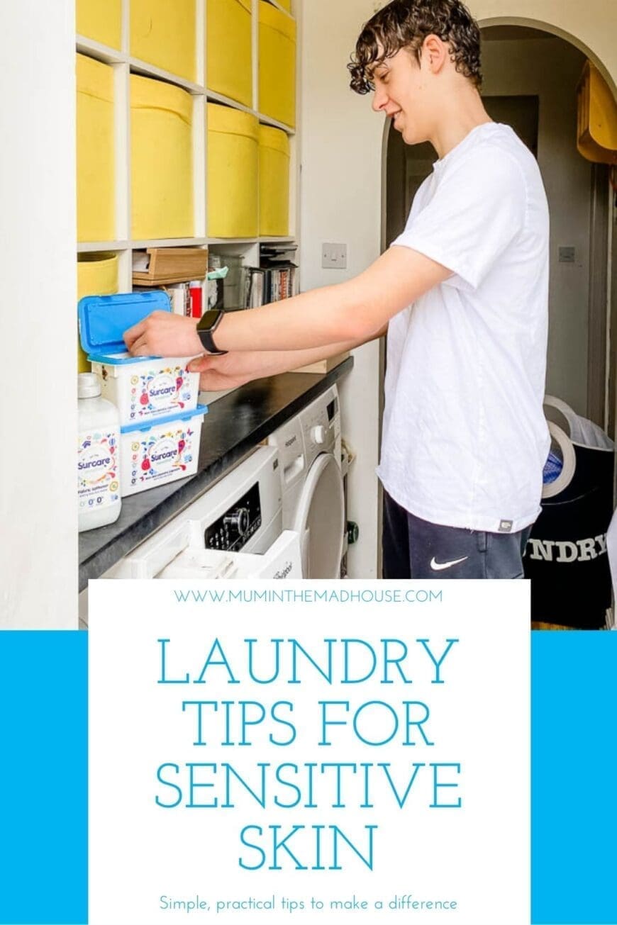 Here are our top laundry tips that will protect your families sensitive or eczema-prone skin. Laundry Tips for Sensitive Skin that every mum needs to know. 