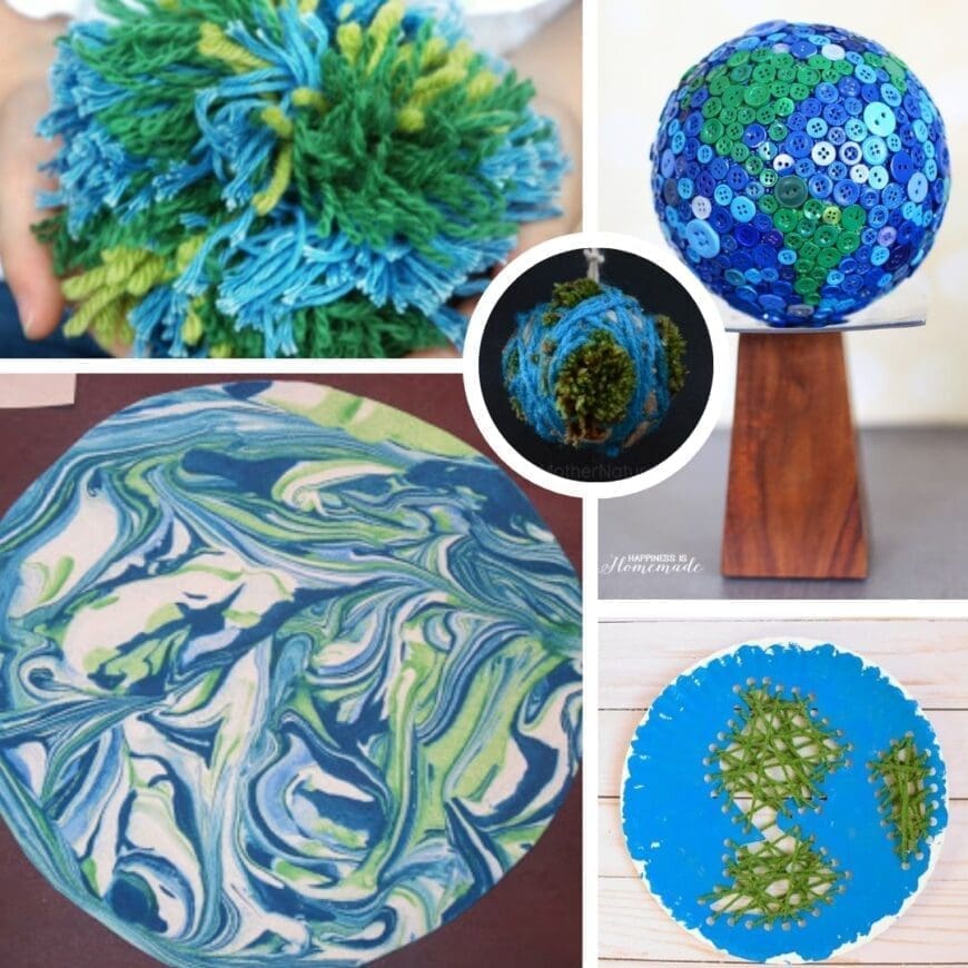 Teach kids how to reuse or upcycle things they might normally dispose of with one of these eco-savvy Earth Day crafts using recycled materials