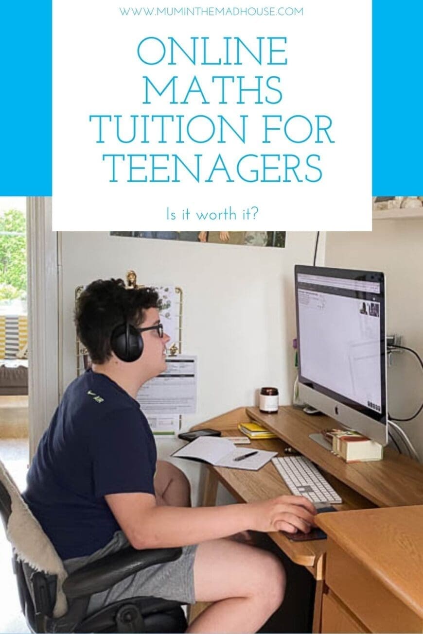 Online Maths Tuition for Teenagers, even reluctant ones - Is it worth it? Find out a parents and teenagers opinion and that teen hated live lessons! 