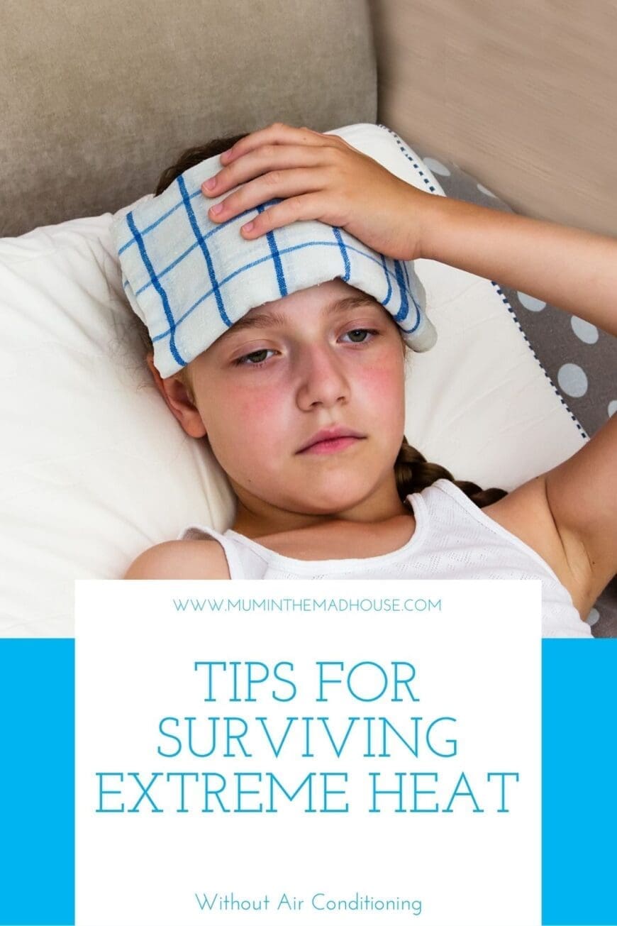 Tips for Surviving a Heat Wave with No Air Con that really work. If AC is not an option use these tips for staying cool on those uncomfortably hot days and nights.