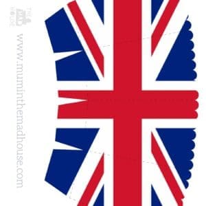 Union Jack Popcorn Box