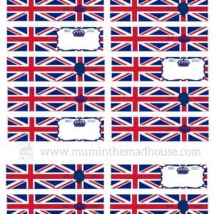 Platinum Jubilee Cake and Food Flags