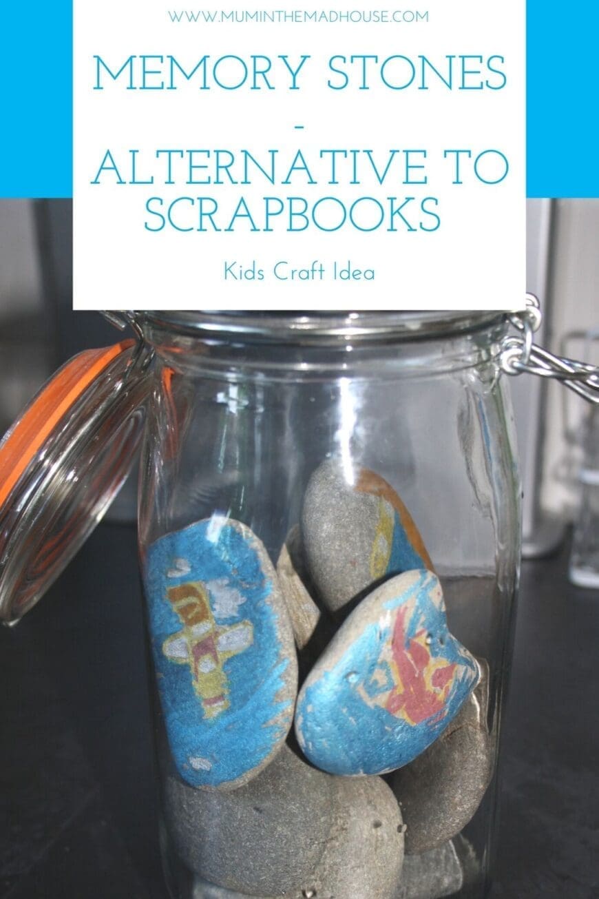 A jar full of painted rocks 