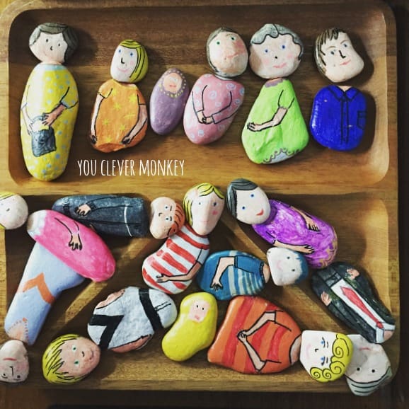 These simple rock painting ideas for kids will inspire your children to turn a stone in to a work of art. A fun DIY craft for all.