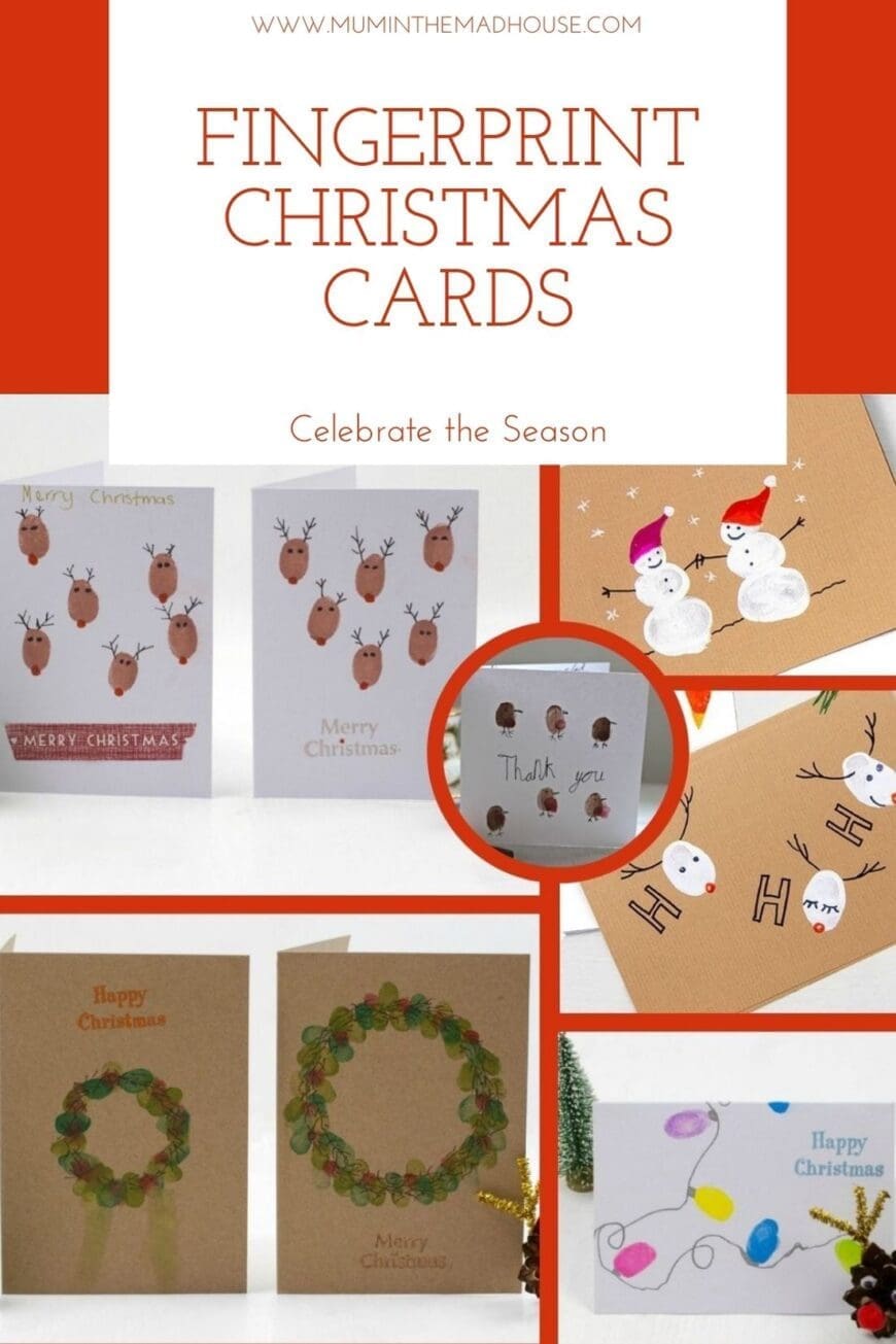 Looking for homemade Christmas card ideas? Try fingerprint art! Easy Christmas craft for kids that turns little fingerprints into keepsakes and gifts. Perfect for classrooms, family craft time, or holiday activities.