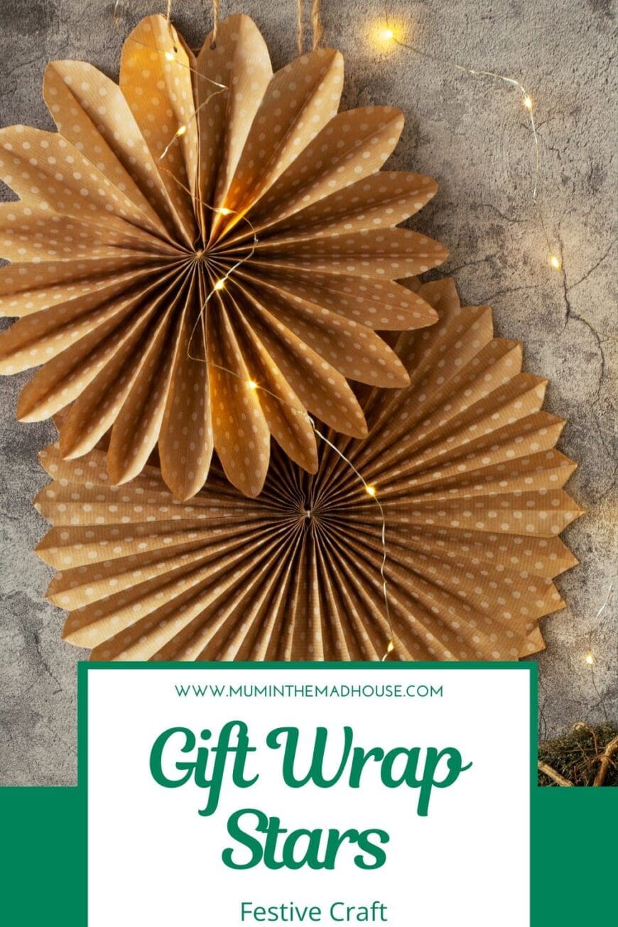 Create stunning accordion folded paper stars using leftover gift wrap! This simple and festive DIY adds a beautiful touch to your holiday decor. Perfect for Christmas or year-round decoration!