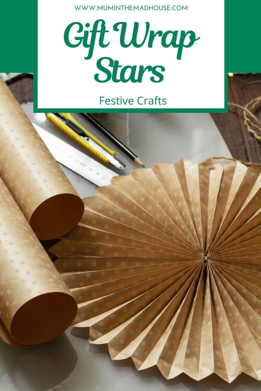 Transform gift wrap into beautiful accordion folded stars! This easy DIY project is a fun way to upcycle wrapping paper for unique and festive decorations. Great for Christmas and beyond!