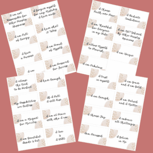 Free Printable Positive Affirmation Cards