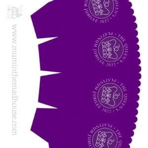 Queens Jubilee Purple Popcorn Box