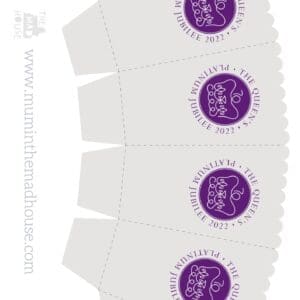 Queens Jubilee Platinum Popcorn Box
