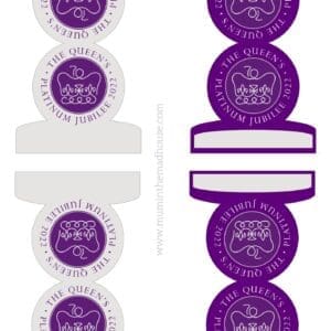 Platinum Jubilee Tent Labels or Place Setting