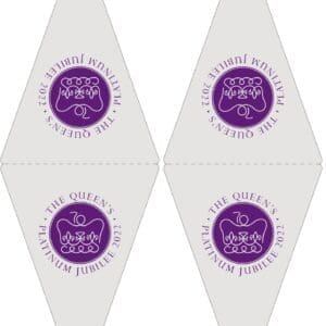 Purple Platinum Jubilee Bunting