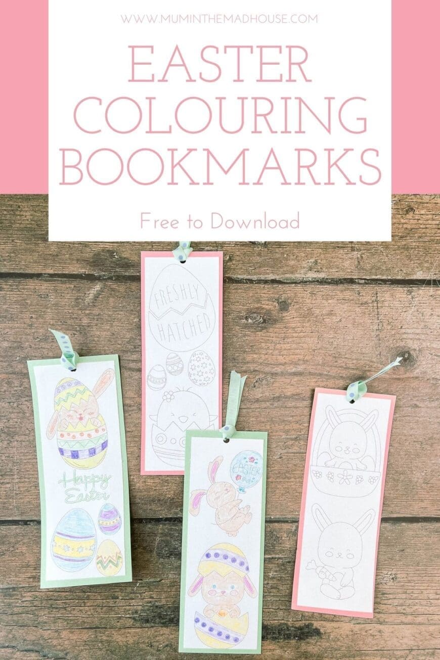 Adorable Easter bookmarks to download and color. Four free different Easter design bookmarks in PDF format perfect for kids.