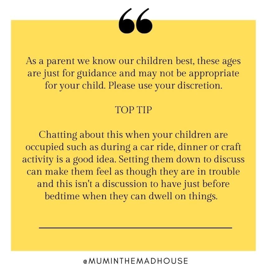 Age appropriate tips for talking to children about war and conflicts