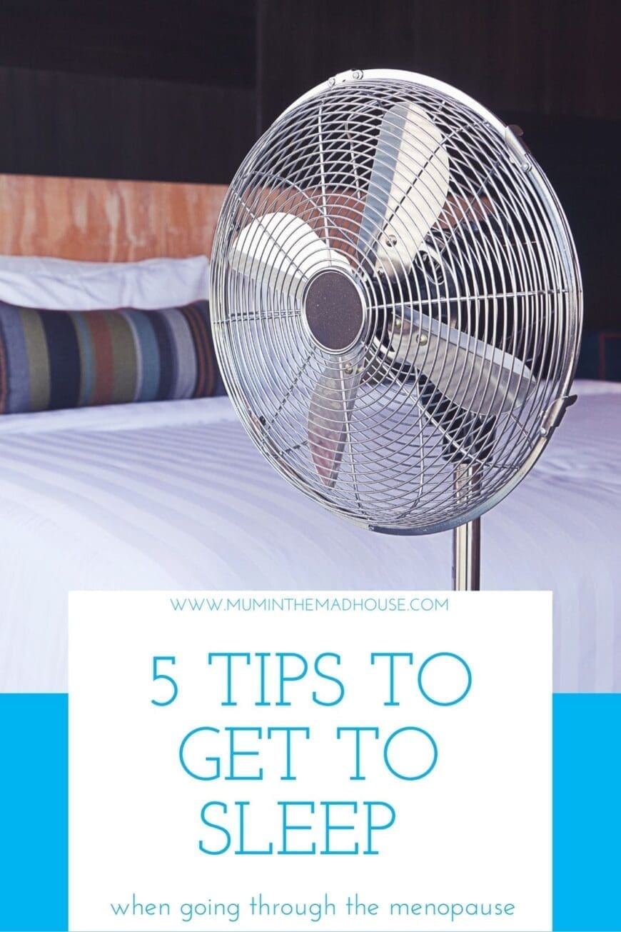 5 tips to get to sleep when going through the menopause