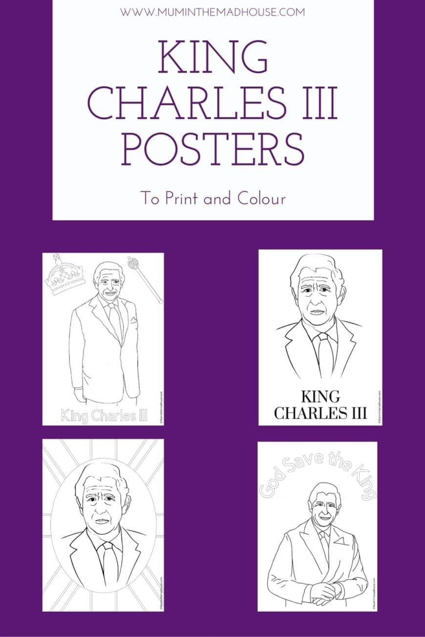 King Charles III Colouring Pages