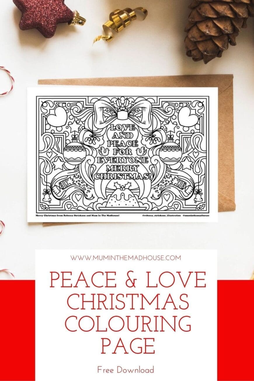 Take time out this christmas with our free colouring page designed by Rebecca Strickson. We have the option to print cards too!