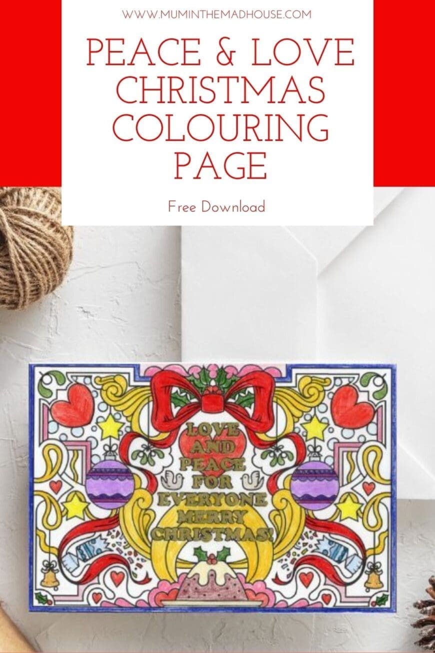 Take time out this christmas with our free colouring page designed by Rebecca Strickland. We have the option to print cards too!