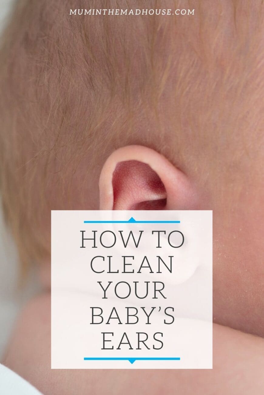 A damp washcloth is the most effective and gentle way to clean your child's ears.