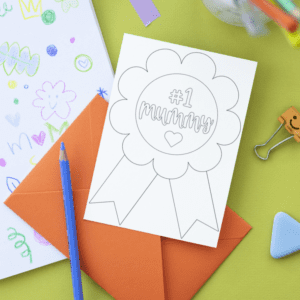 #1 Mummy Rosette Mother's Day Card