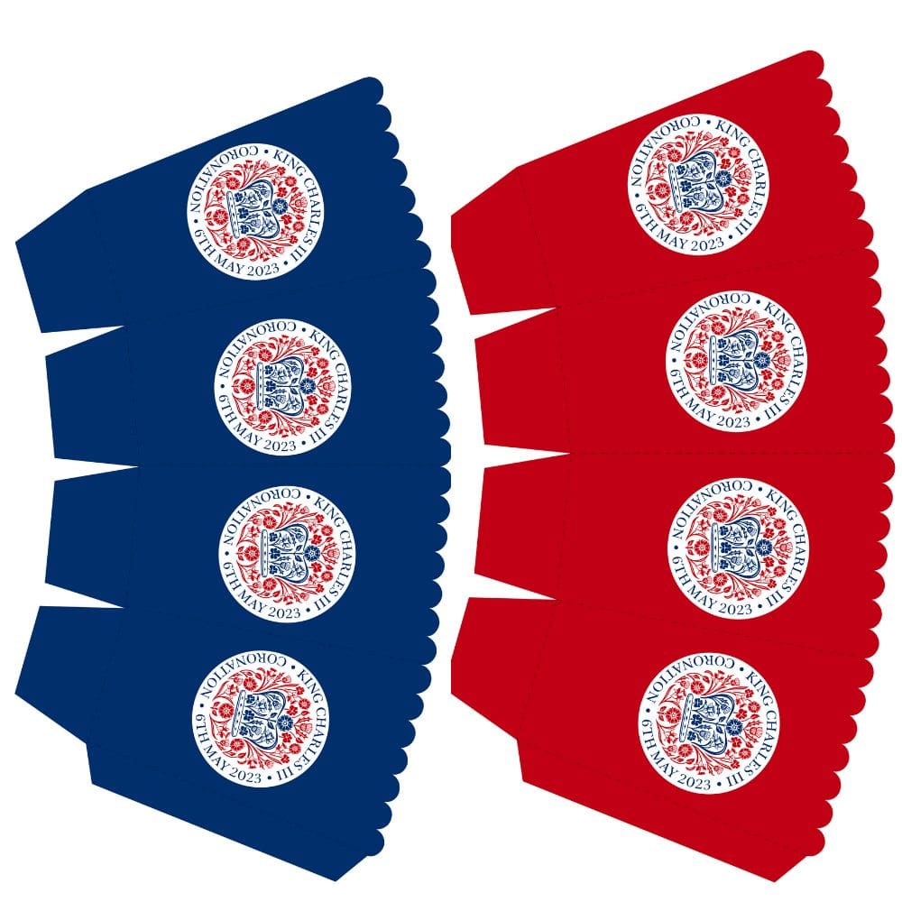 Coronation Popcorn Boxes - Official Emblem
