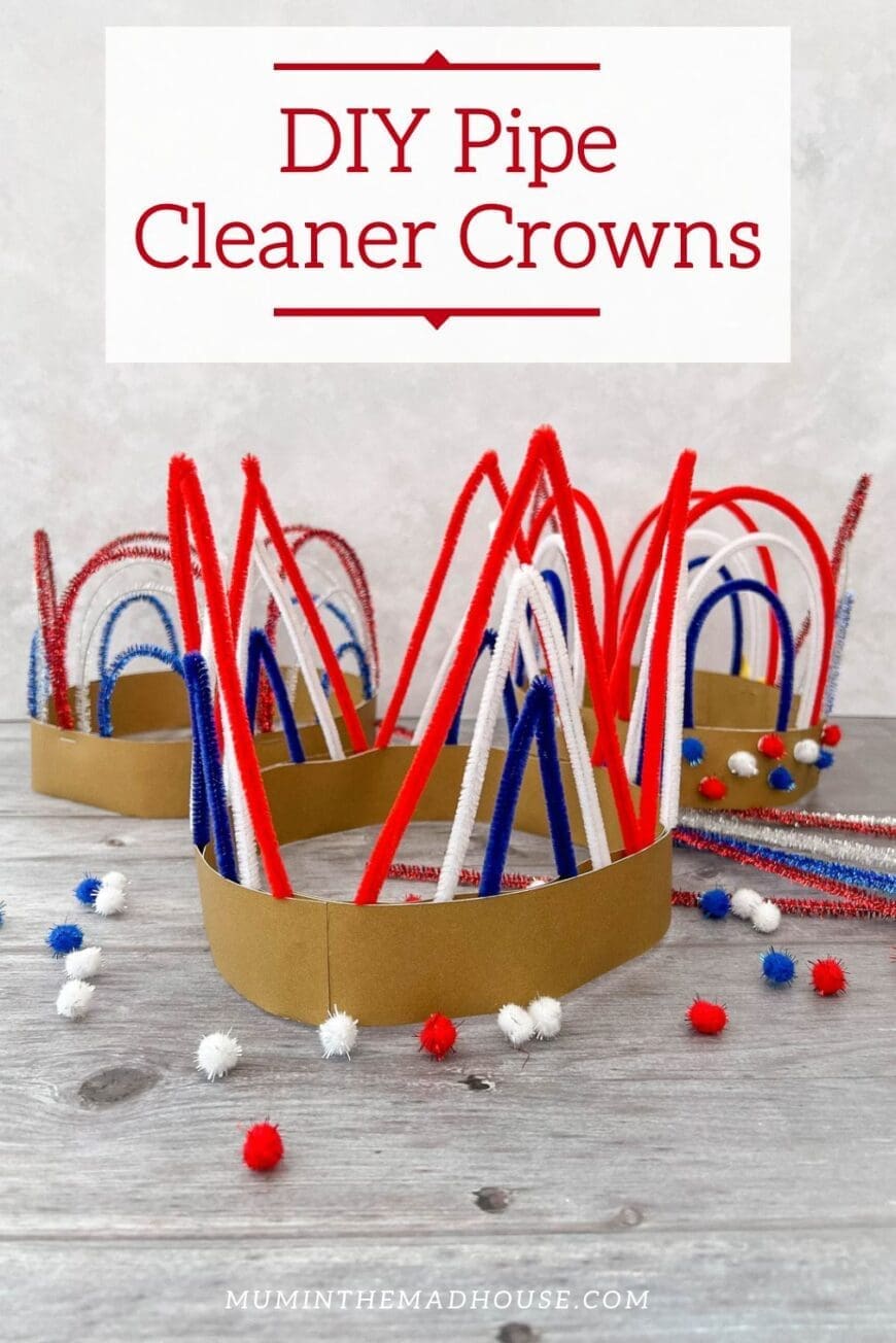 We show you how to make easy pipe cleaner crowns fit for King or queen.