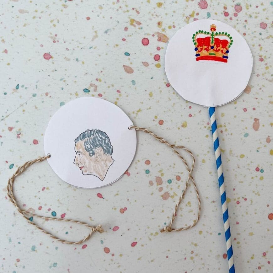 King Charles Thaumatrope Printable