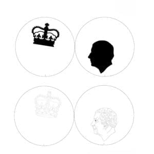 King and Crown Thaumatrope Printable to download