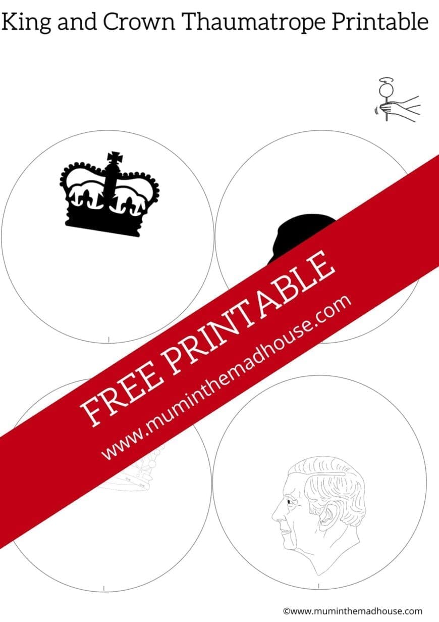 King Charles Thaumatrope Printable