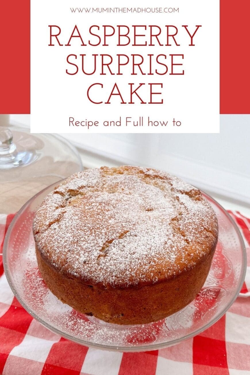 This Raspberry Cake has a surprise ingredient that makes it incredibly moist and morish